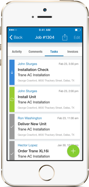 HVAC business job task management software
